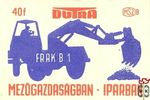 Dutra mezőgazdaságban, iparban, MSZ, 40 f, B-FRAK B 1
