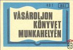 Vásároljon könyvet munkahelyén!, MSZ, 40 f