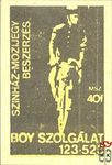 BOY szolgálat, 123-523, MSZ, 40 f-Színház-mozijegy beszerzés