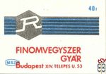 Finomvegyszer Gyár, Budapest, XIV. Telepes u. 53. R 40f MSZ