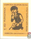 Tájékoztatjuk, csak egy telefon 55-50, KTSZ, Tájékoztató Iroda, Debrec