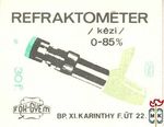 FOK-GYEM, Bp., XI., Karinthy F. út 22., MSZ, 30 f, S-Refraktométer (ké