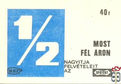 1-2, Most fél áron nagyítja felvételeit az Ofotért! 40f MSZ