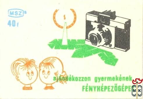 Ajándékozzon gyermekének fényképezőgépet! MSZ, 40 f