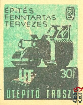 Építés, fenntartás, tervezés, Útépítő Tröszt, MSZ, 30 f