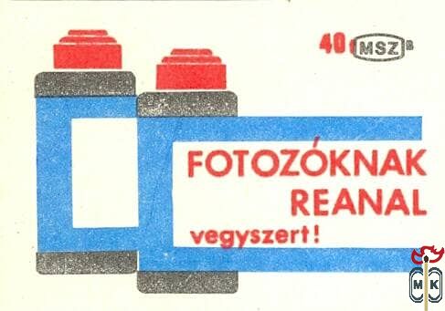 Fotózóknak Reanal vegyszert! 40f MSZ
