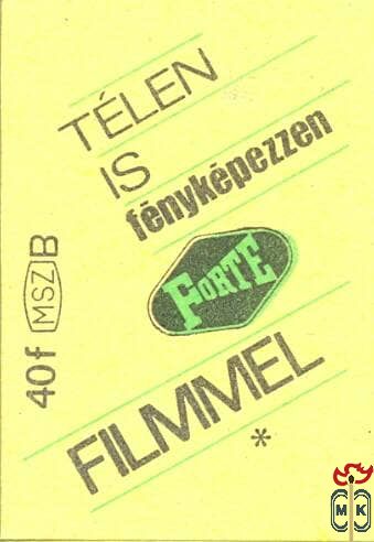 OFOTÉRT, MSZ, 40 f, B-Télen is fényképezzen Forte filmmel!