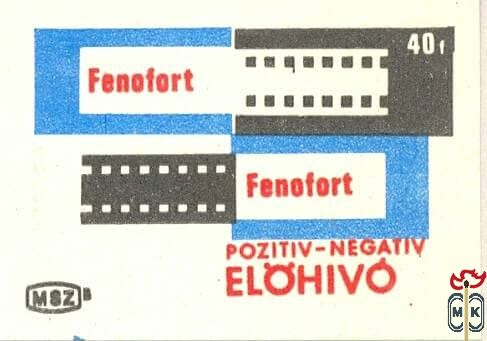 Fenofort, Fenofort pozitív-negatív előhívó 40f MSZ