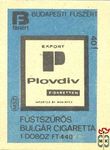 Export Plovdiv, füstszűrős bulgár cigaretta... MSZ 40 f