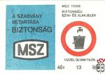 A szabvány betartása biztonság, MSZ, MSZ 17066, Biztonsági szín- és al