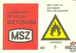 A szabvány betartása biztonság, MSZ, MSZ 17066, Biztonsági szín- és al