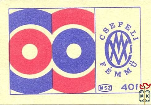 Csepeli Fémmű, CSVM, MSZ, 40 f