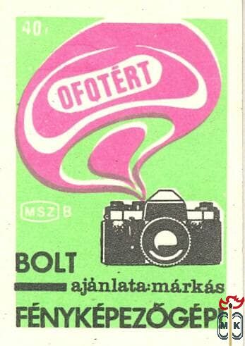 Ofotért bolt ajánlata márkás fényképezőgép! 40f MSZ