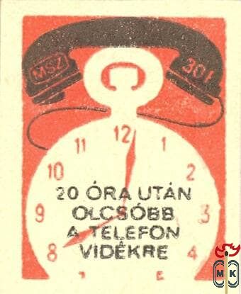 20 óra után olcsóbb a telefon vidékre 30F MSZ