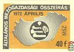 Általános mezőgazdasági összeírás, 1972. április, MSZ, 40 f-(építkezés