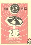 MÜART, MSZ, 40 f-Kerti asztal ernyővel
