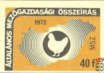 Általános mezőgazdasági összeírás, 1972. április, MSZ, 40 f-(baromfi t