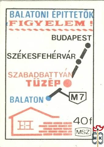 Balatoni építtetők figyelem! Budapest..., MSZ, 40 f