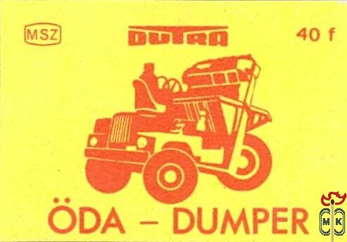 Dutra, MSZ, 40 f-Öda – Dumper