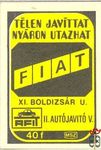 Télen javíttat nyáron utaztat, AFIT, MSZ 40 f-Fiat