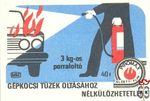 Gépkocsi tüzek oltásához nélkülözhetetlen! MSZ 40f