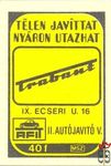 Télen javíttat nyáron utaztat, AFIT, MSZ 40 f-Trabant