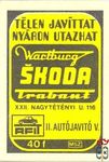 Télen javíttat nyáron utaztat, AFIT, MSZ 40 f-Wartburg, Skoda, Trabant