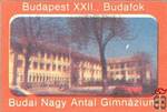 Budapest, XXII.,..Budai Nagy Antal Gimnázium. 50x34 mm