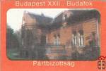 Budapest, XXII.,..Pártbizottság. 50x34 mm