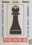 XIX. Schach olympiade Queen Ферзь Dame 5.-27.IX.1970 Siegen REWE