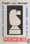 XIX. Schach olympiade Knight Конь Springer 5.-27.IX.1970 Siegen REWE