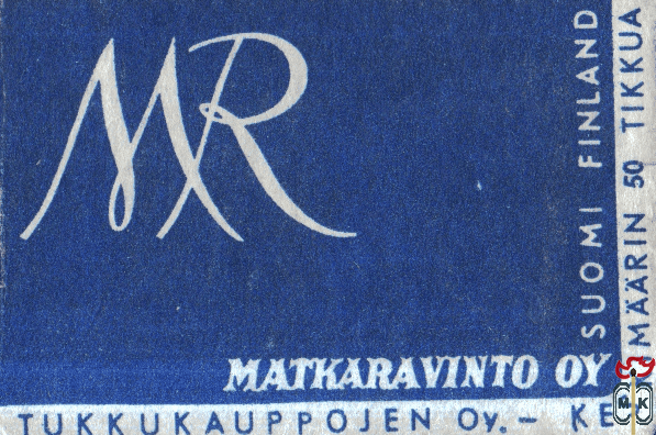 MR Matkaravinto oy Suomi Finland tukkukauppojen Oy. - keskimaarin 50 t