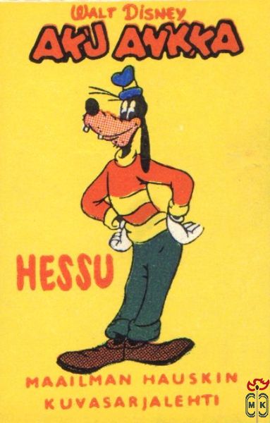 Hessu Walt Disney Aku Ankka Maailman hauskin kuvasarjalehti