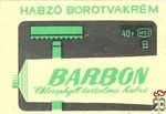 Barbon-Habzó borotvakrém, Barbon, Chlorophyll tartalmú, habzó, MSZ, 40