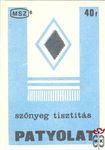 szőnyeg tisztítás, Patyolat B 40f MSZ