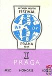 MSZ, Hongrie, 40 f-I. Prága-World youth Festival WFDY, Praha 1947