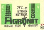 Borsodi Vegyi Kombinát, MSZ, 40 f, S-25%-os nitrogén-műtrágya, Agronit