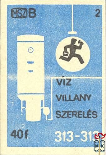 2.) Víz, villanyszerelés B 40f MSZ