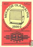 Mechanikai Művek MSZ 40 f-Mekalor olajkályha tisztaság, kényelem 2500–