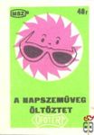 MSZ, B, 40 f-A napszemüveg öltöztet OFOTÉRT