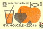BF FÜSZÉRT Budapesti FÜSZÉRT gyümölcslé – szörp MSZ 40 f