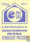 Velencei-tó környéke ÁFÉSZ MSZ 40 f-Látogassa a
