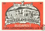 MSZ, B, 40 f-Fehérgalamb Vendéglő Budapest, I. Vár Szentháromság u. 9–