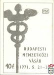 Budapesti Nemzetközi Vásár 1971. 5. 21–31. MSZ 40 f