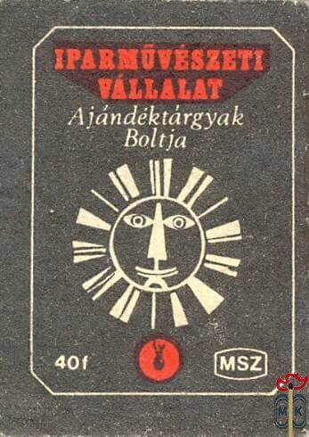 Iparművészeti Vállalat MSZ 40 f-Ajándéktárgyak Boltja F