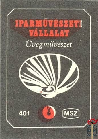 Iparművészeti Vállalat MSZ 40 f-Üvegművészet F