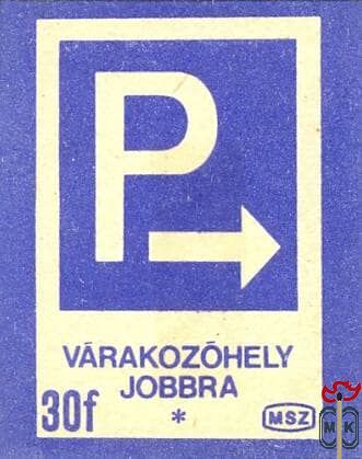MSZ, 30 f-Várakozóhely jobbra