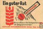 Kontroilliere die Temperaturen im Stapelinner!
