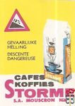 Cafes koffies Storme S.A. Mouscron N.V. Gevaarlijke helling descente d
