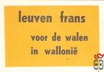 Leuven frans voor de walen in wallonie
